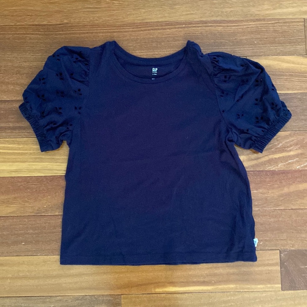 Gap Kids Girls Size Large Puff Sleeve Tee